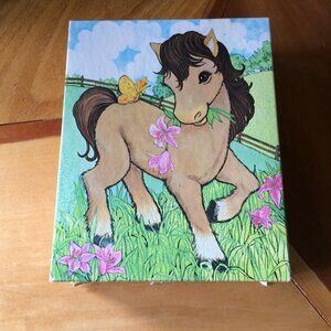Vintage Rascals Jigsaw Puzzle Pony Horse 1980s Golden Kids 25 Pieces